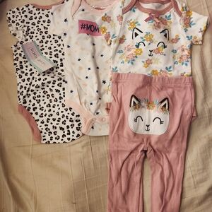 Adorable Baby Onesie and Pants Set